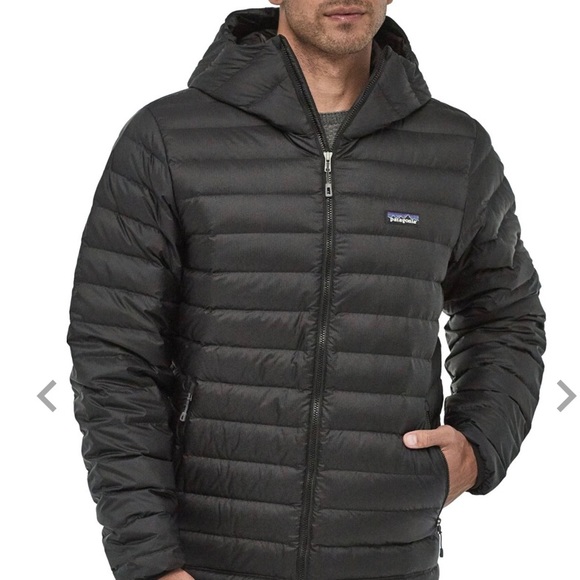 men's down sweater hoody